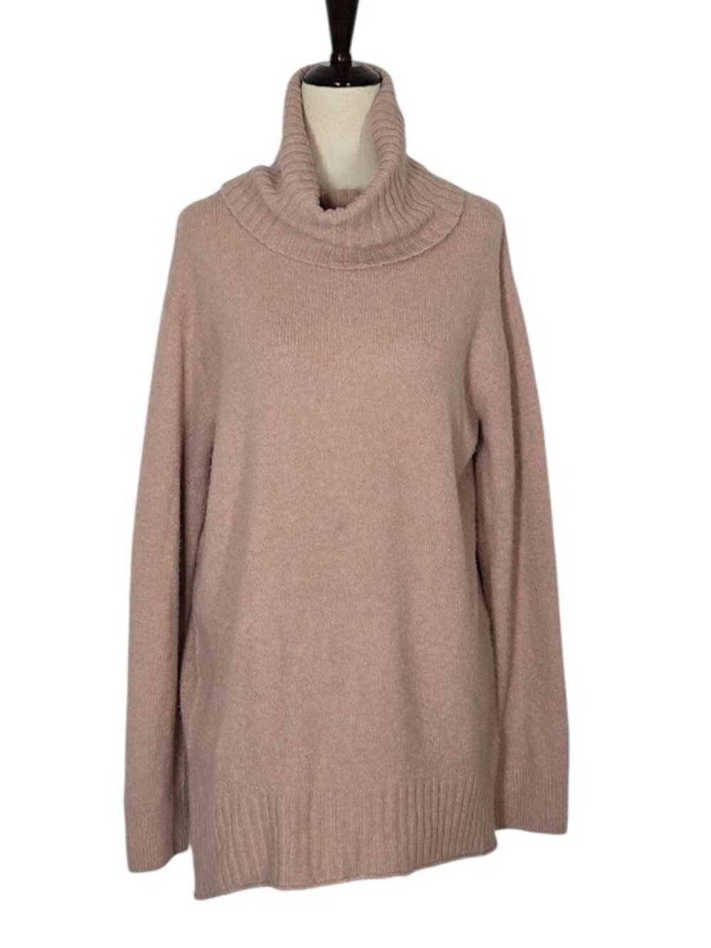 Bp Women’s S Soft Lightweight Cowl Neck Tunic Sweater Dusty Pink NWOT